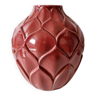 Art Deco artichoke vase Saint Clément ceramic
