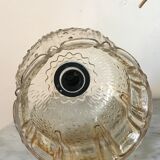 Vintage glass tulip hanging lamp