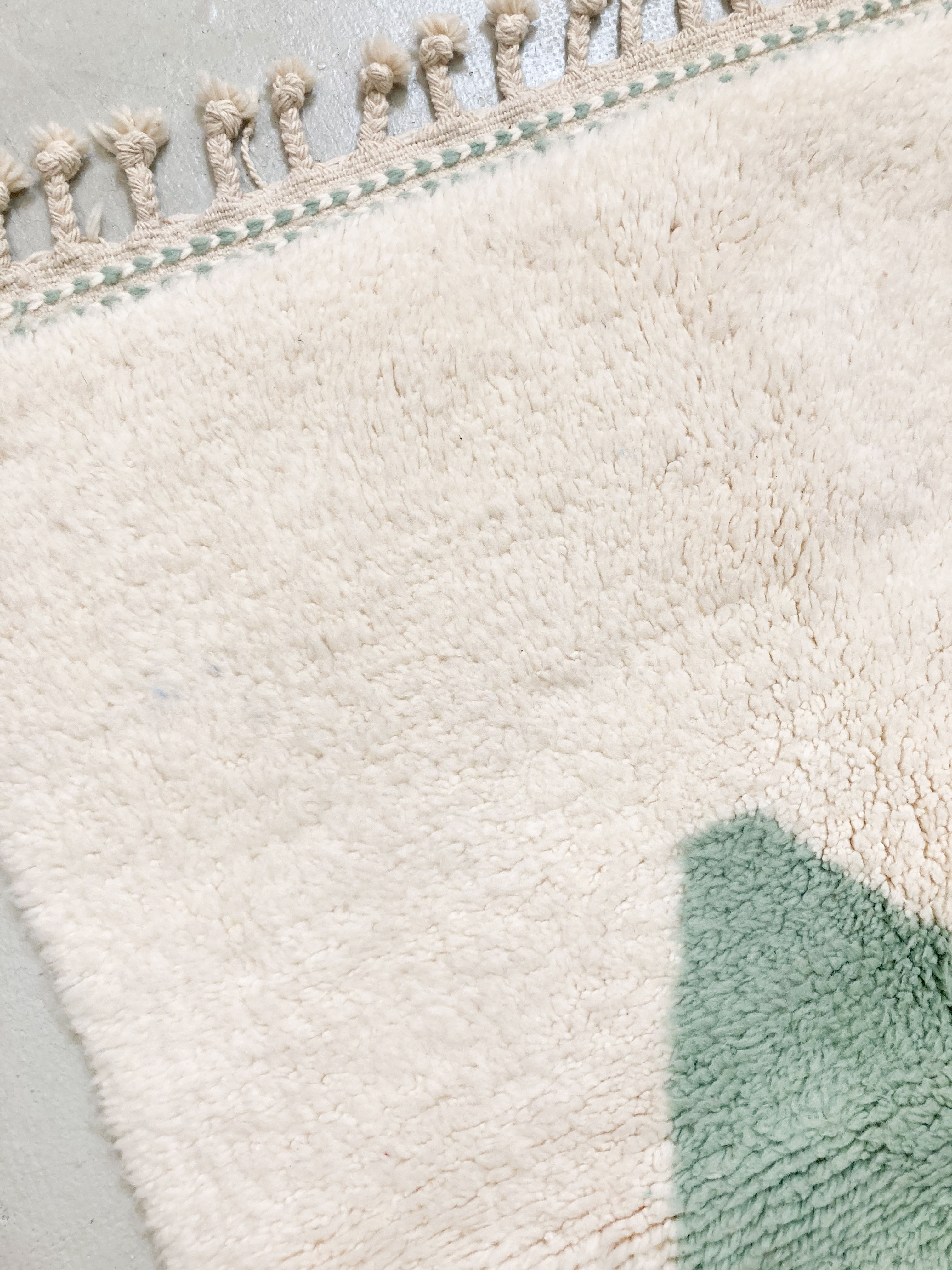 Contemporary moroccan berber carpet beni ouarain with colorful patterns