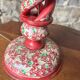 Lampe bois sculpté ethnique