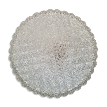 Vintage glass ceiling lighter RZB Germany 1970