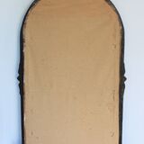 Baroque “trumeaux” mirror in carved solid wood.