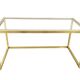 1970s Postmodern Nesting Tables by Romeo Rega, Brass, Glass and Steel