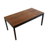 Vintage extendable wenge Brutalist dining table from the 1960s