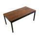 Vintage extendable wenge Brutalist dining table from the 1960s