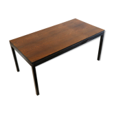 Vintage extendable wenge Brutalist dining table from the 1960s
