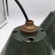 Enamelled sheet metal cone pendants