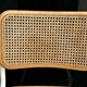 Chaise Cesca modèle b32 en blanc et bois par Marcel Breuer