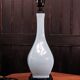 Light blue glazed ceramic lamp, Manises