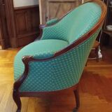 Ancienne banquette et ses deux chaises ancien salon  style Louis XV