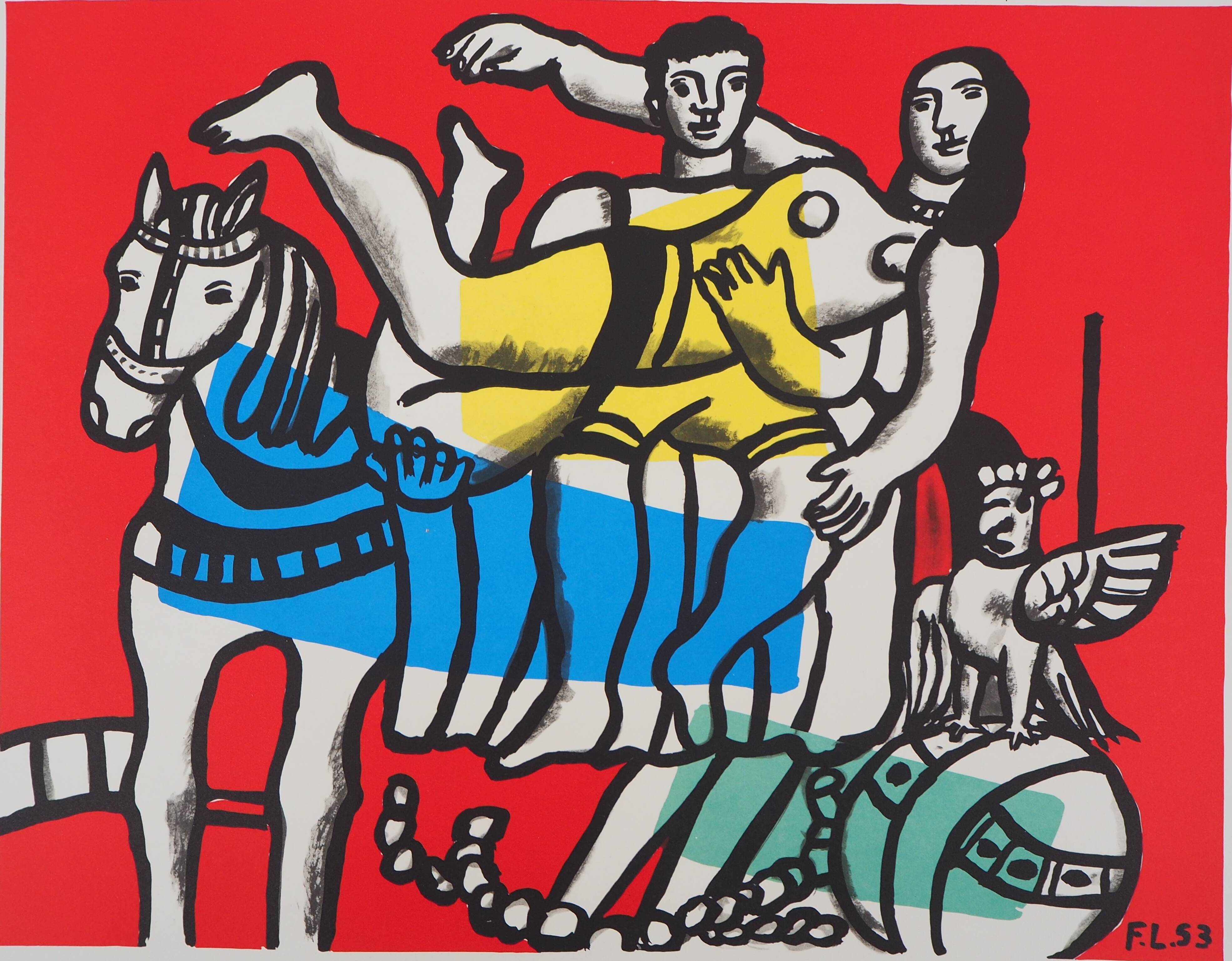 Fernand LÉGER: The parade on horseback, signed lithograph