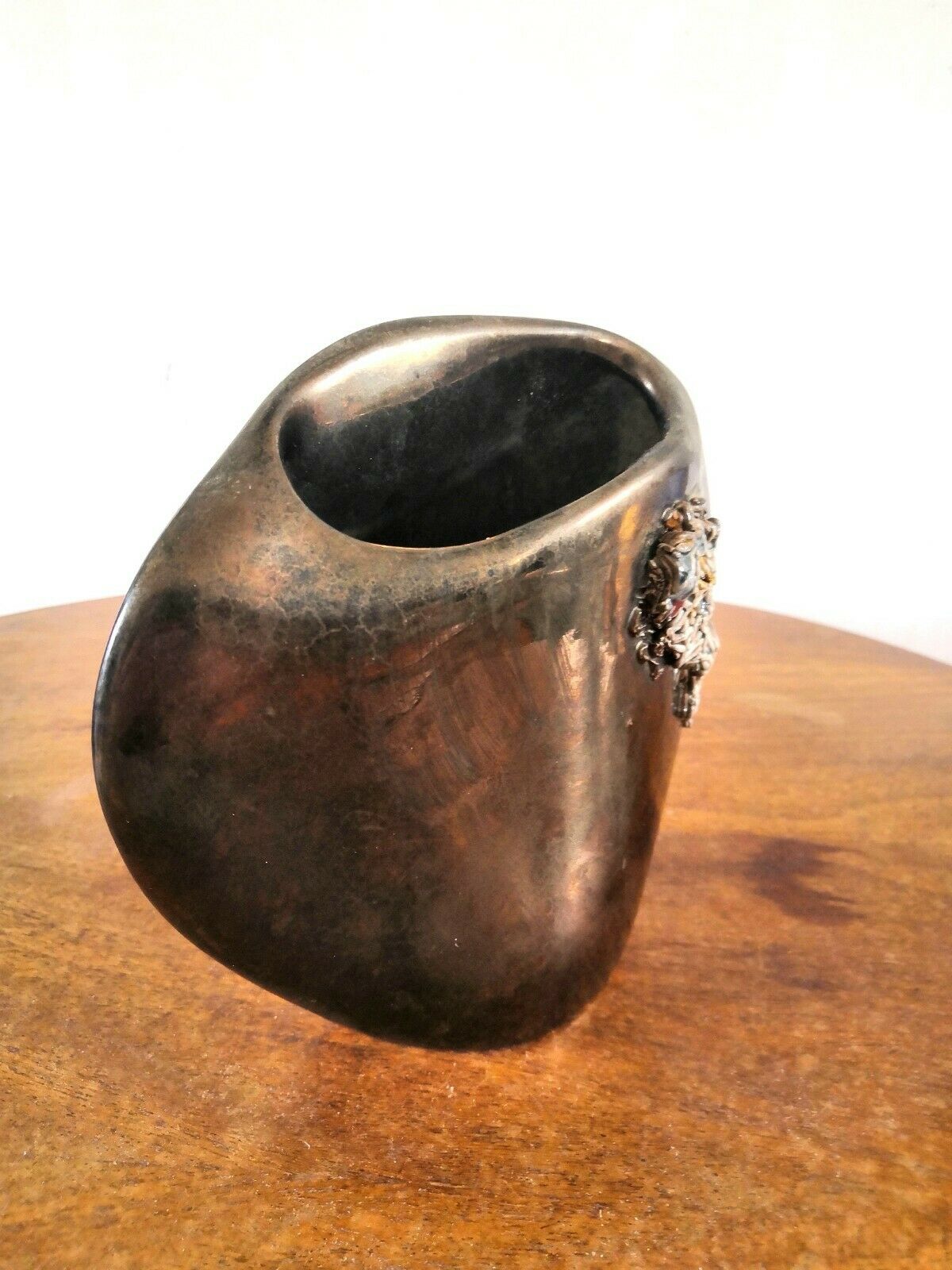 Jacques Idlas vase with relief design 60s