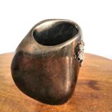 Jacques Idlas vase with relief design 60s