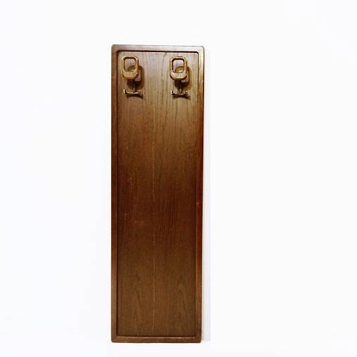 Mid Century Modern wood wall coat rack - 2 available