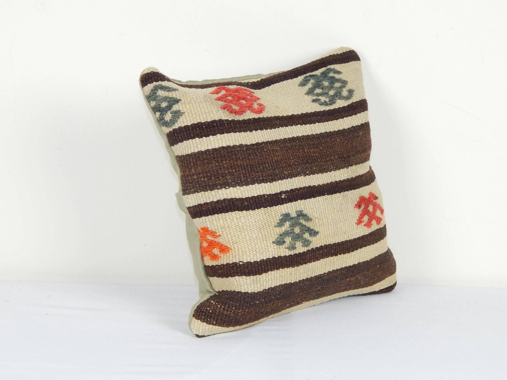 Vintage kilim cushion cover 30x30 cm