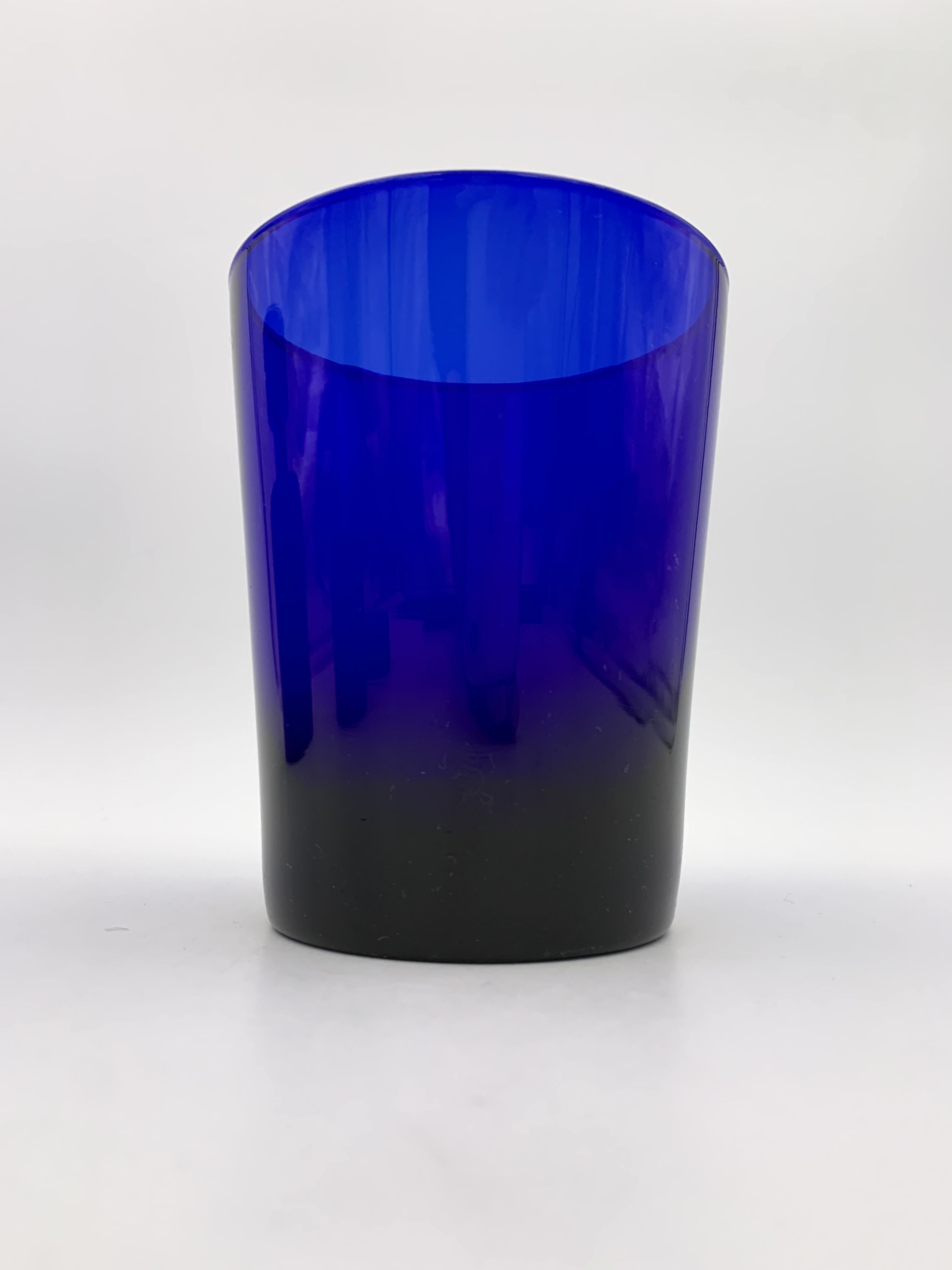 Set of glass bottles, toilet pad, Klein blue - 20th century