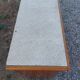 Mado buffet, asymmetrical doors, metal, floral top, vintage