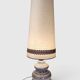 Large Vintage Ceramic "Fat Lava" and Chrome Floor Lamp, 1970s