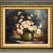 Gaston Noelanders, "Still Life with White Roses."