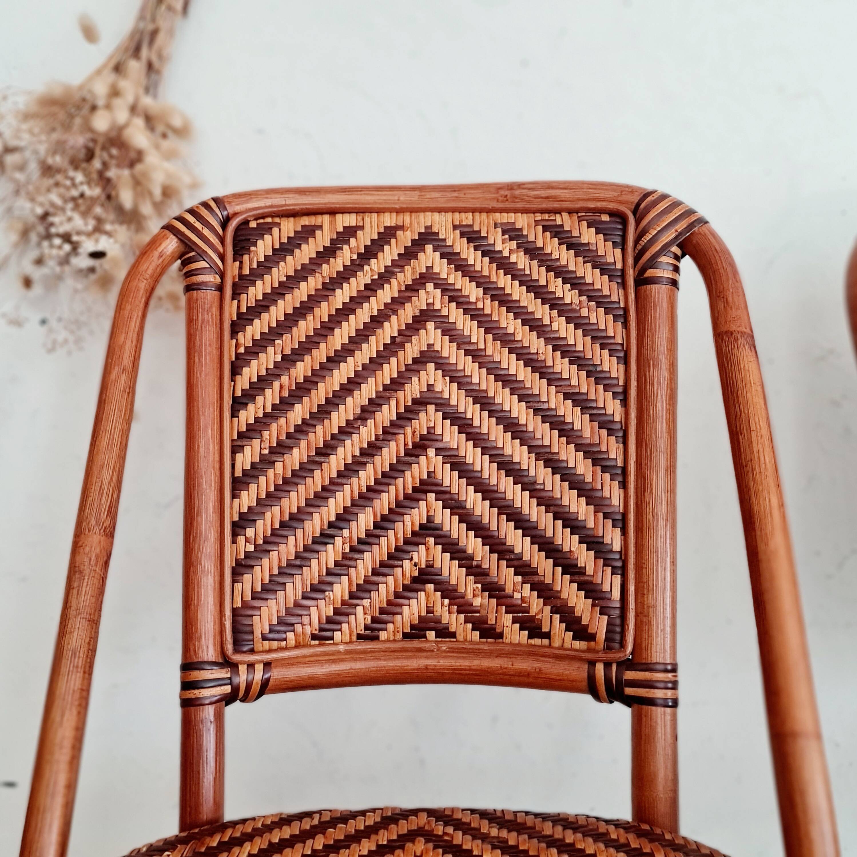 Rattan bistro chairs