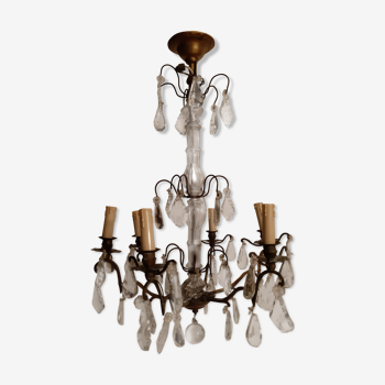 Old chandelier with stamps