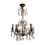 Old chandelier with stamps