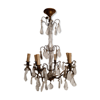 Old chandelier with stamps