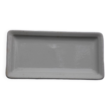 1930s charcuterie dish in Longwy porcelain