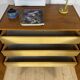 Buffet en teck de style mid-century avec tiroirs intérieurs