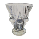 Vase Art déco en verre moulé