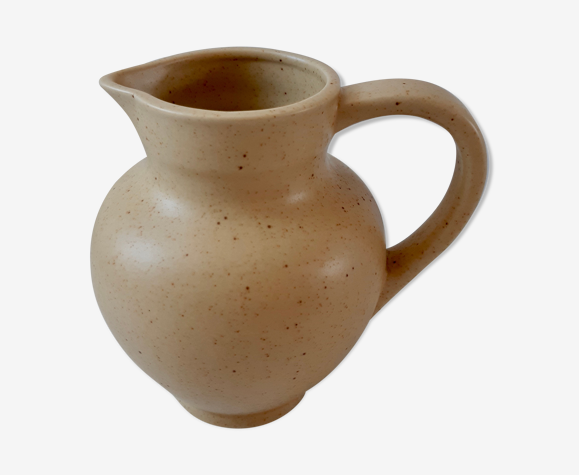 Pichet en grès clair vintage