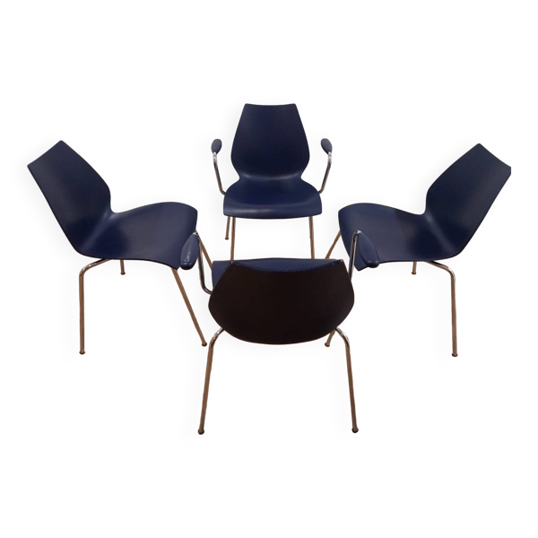 Ensemble de 4 chaises Kartell Maui, Italie, années 1980