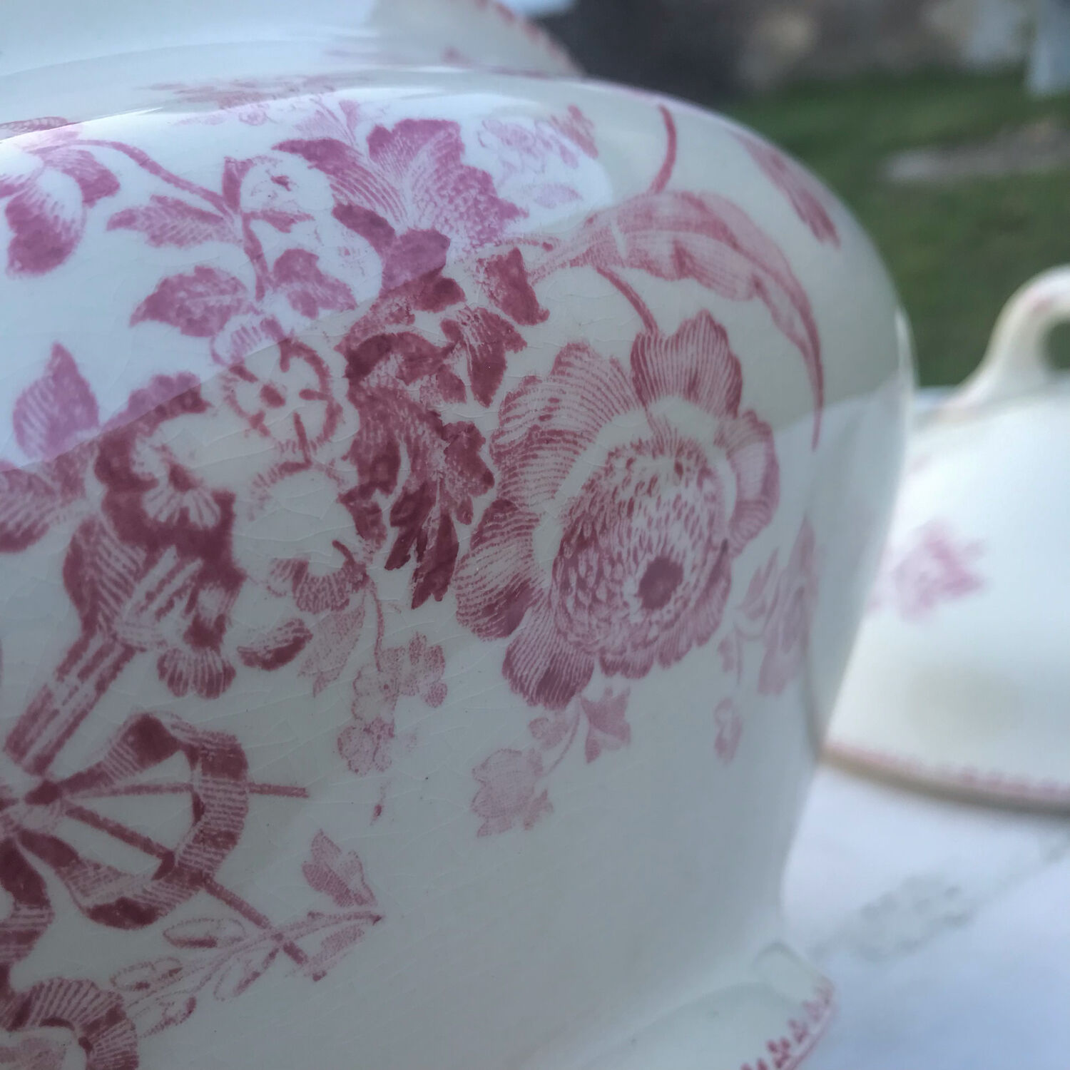 Soupiere iron earth model fontanges sarreguemines