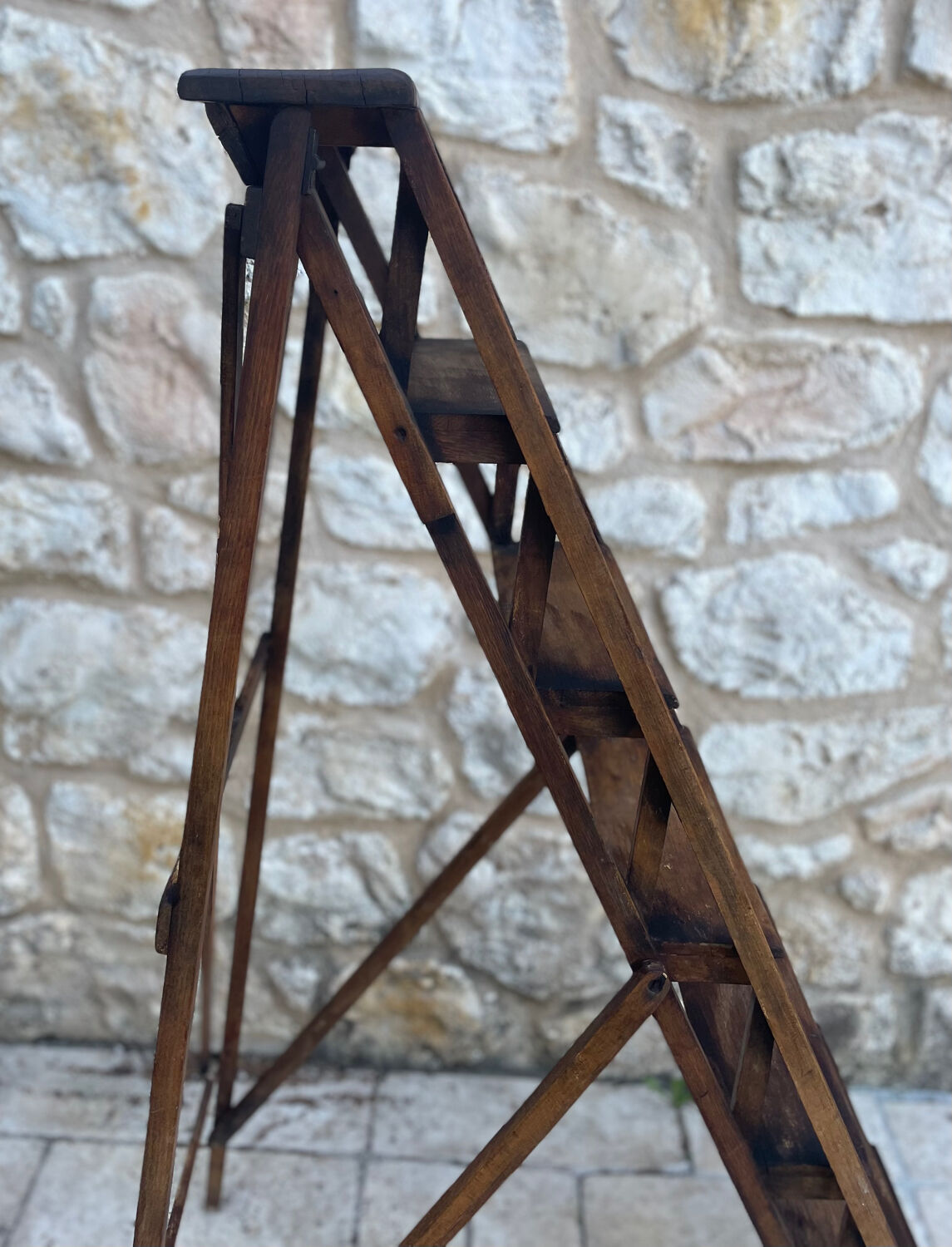 Decorative wooden ladder