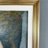 Oil Painting on Canvas Seated Nude, French School, Early 20th Century