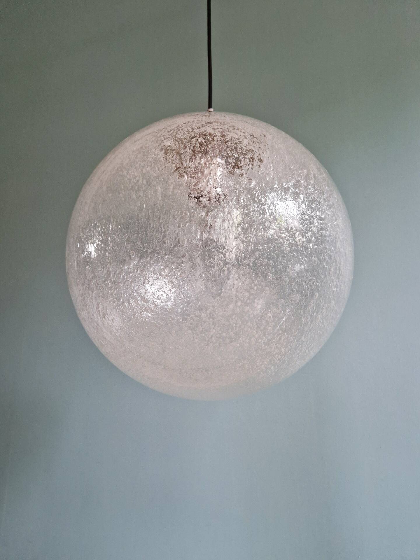 Suspension Space Age in blown bubble glass, Peill & Putzler, 1970