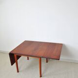 Hans J. Wegner Drop Leaf Table in Solid Teak and Oak for GETAMA
