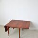 Hans J. Wegner Drop Leaf Table in Solid Teak and Oak for GETAMA