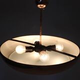 1930s Bauhaus / Functionalist Copper Chandelier UFO by Josef Hurka, 4 items available