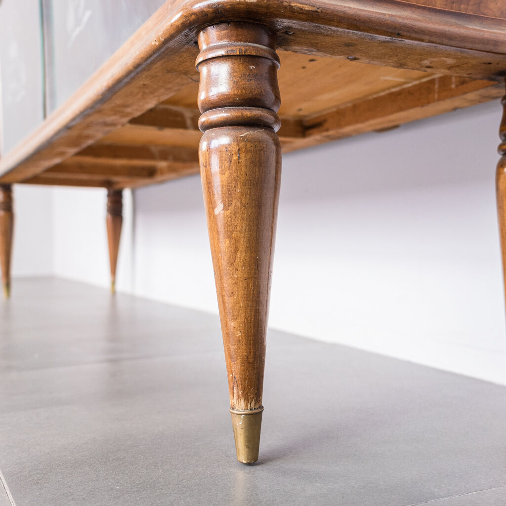 Heath wood buffet and 1950s vintage glass modern antiques