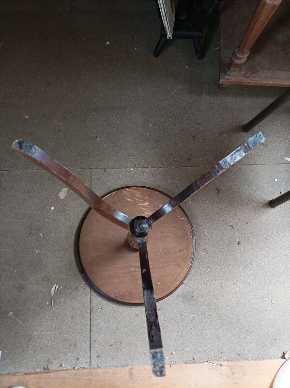 Pedestal table console wood legs tripod wood dp 052307