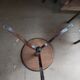 Pedestal table console wood legs tripod wood dp 052307