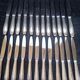 12 + 12 silver metal knives art deco period