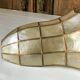 Applique murale en nacre et laiton vintage