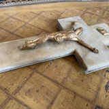 Marble and brass crusifix