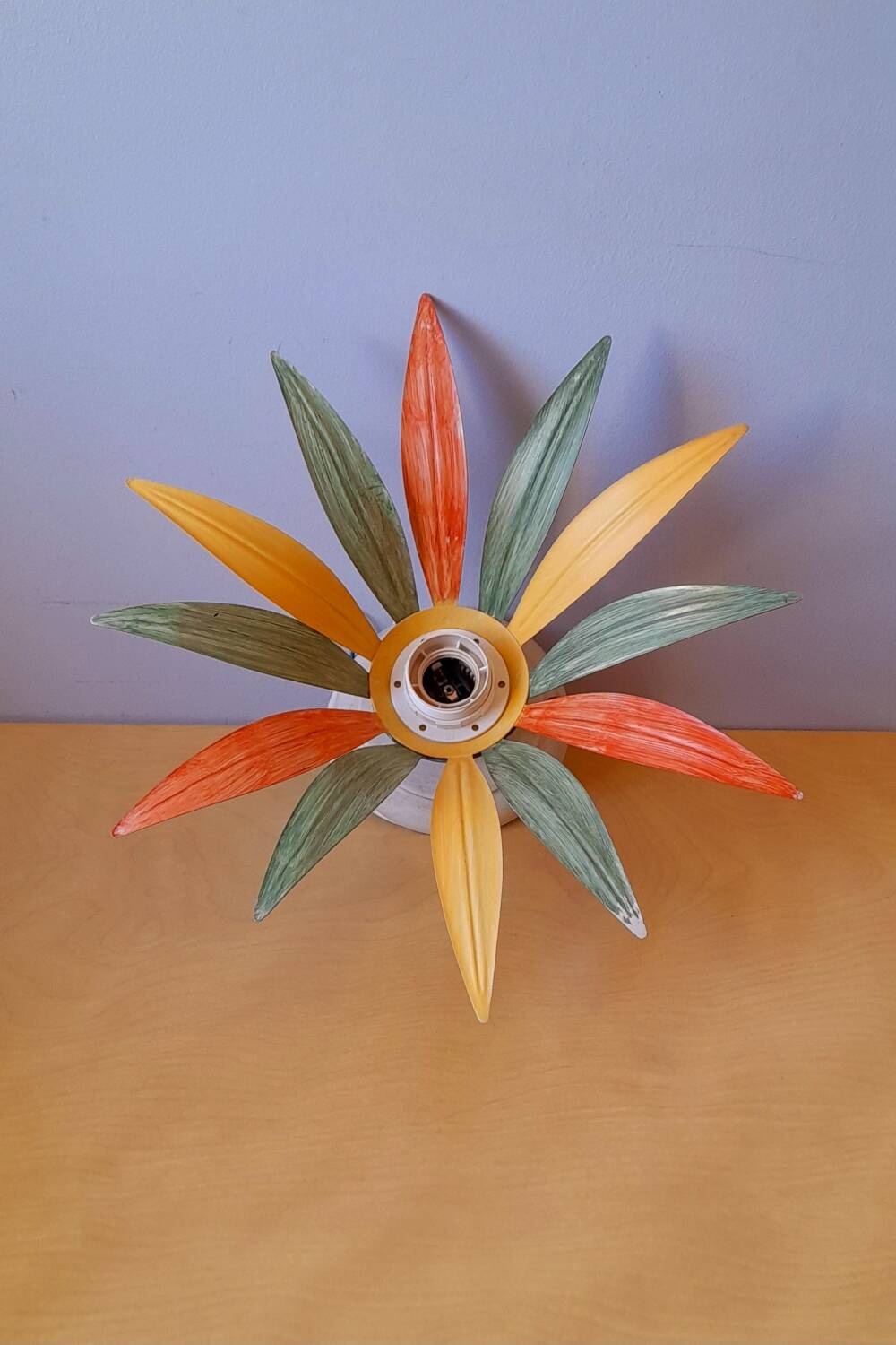 70s flower wall or ceiling light