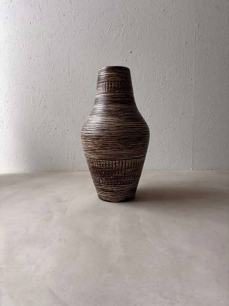 70s Spara ceramic Japandi vase, minimalist vase.
