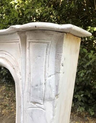 18th century wooden fireplace