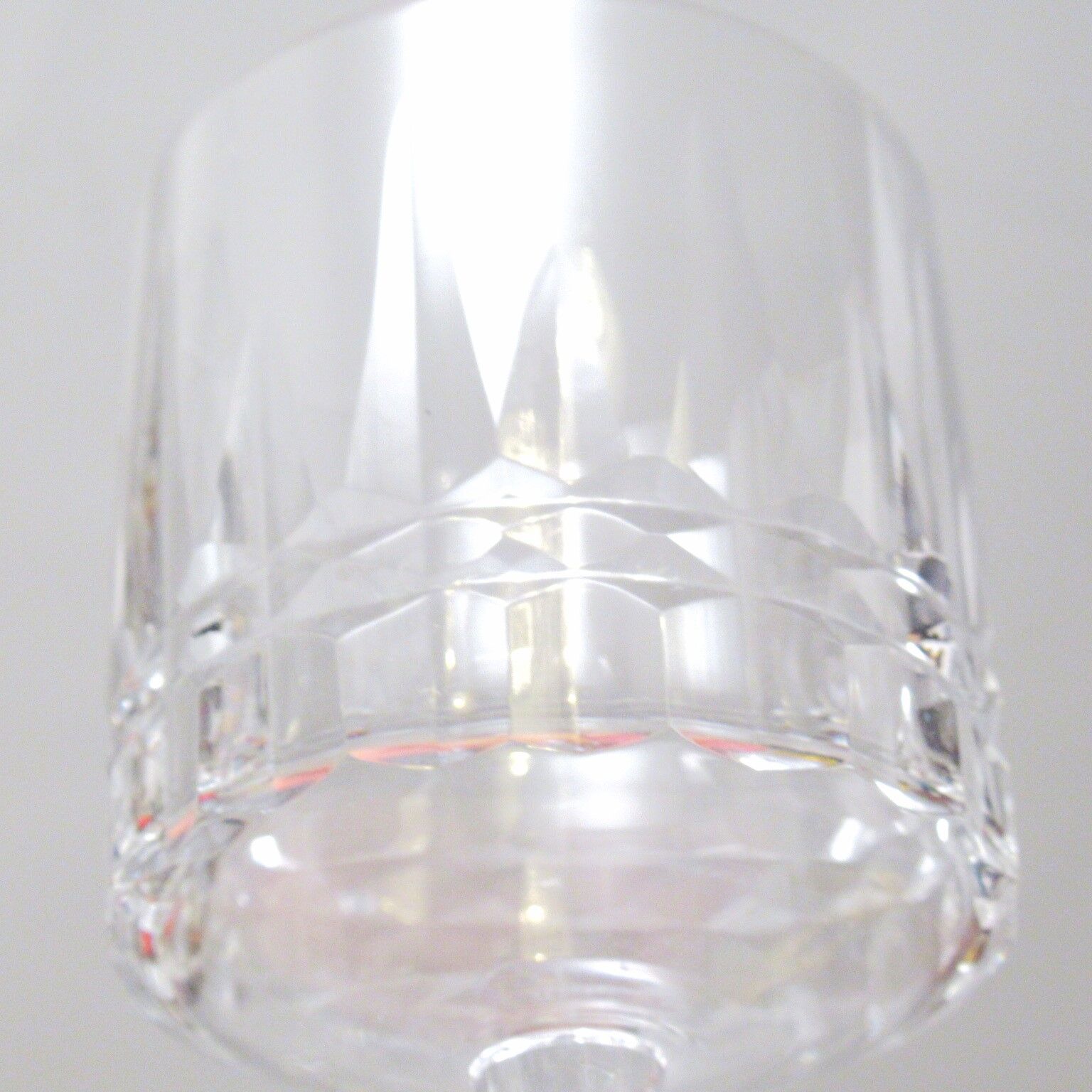 Crystal stemmed glasses