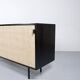 Enfilade florence knoll model 116 wood leather and raffia 1960